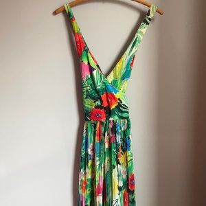 Vintage Maxi Floral Halter Dress
